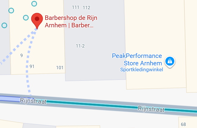 Barbershop De Rijn Arnhem Locatie